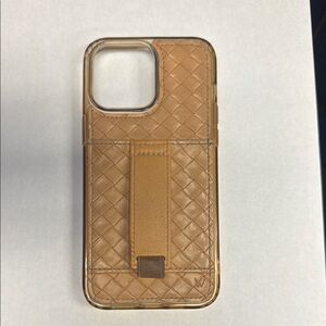 Wallis Tan Woven Phone Case iPhone 14 Pro Max